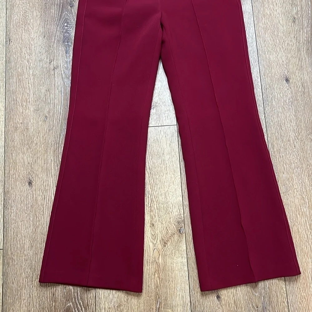 Vintage Céline Burgundy Front Pleat Trousers Size 36/4US/S